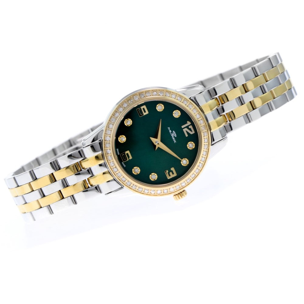 Murex Women's Quartz Watch with Green Dial - MUR-0107 (60/D 0.40CT)