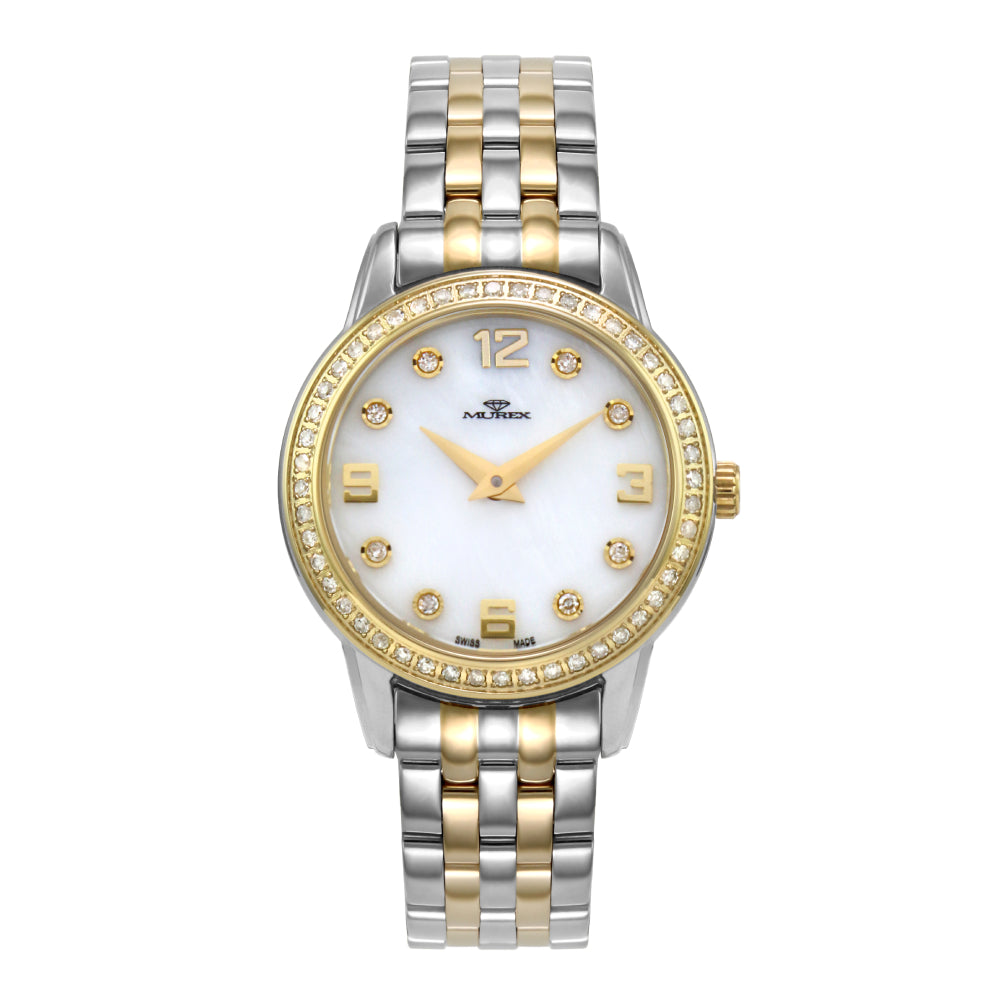 Murex Women's Quartz Watch with Pearly White Dial - MUR-0108 (60/D 0.40CT)