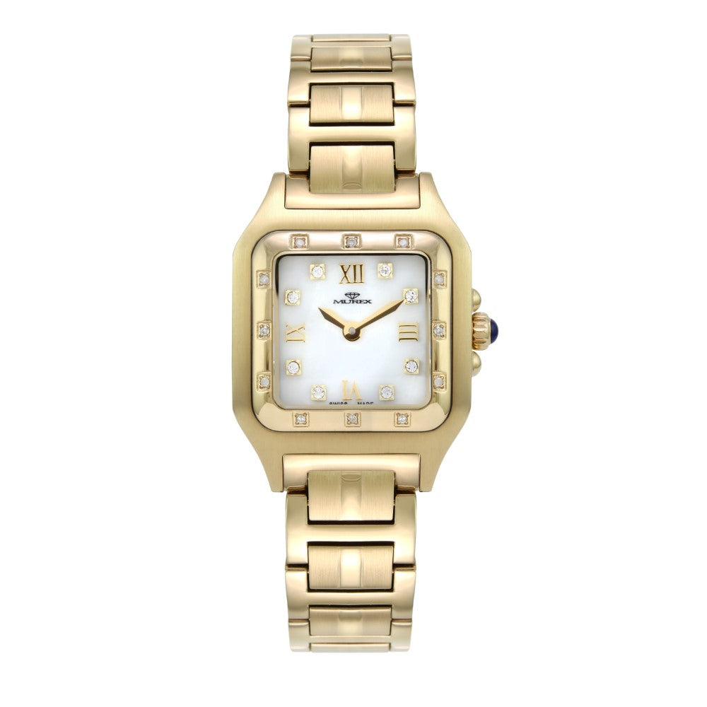 Murex Women's Quartz Watch with Pearly White Dial - MUR-0098 (20/D 0.12CT)