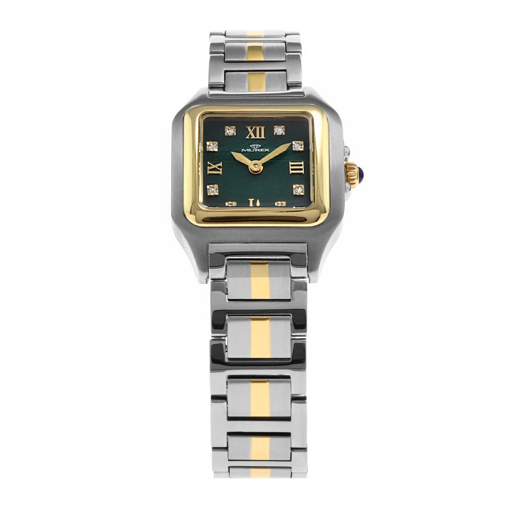 Murex women's watch with quartz movement and green dial - MUR-0115
