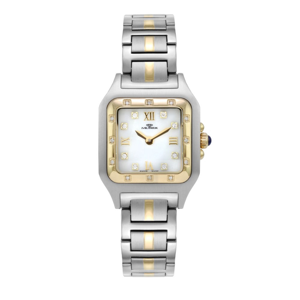 Murex Women's Quartz Watch with Pearly White Dial - MUR-0101 (20/D 0.12CT)