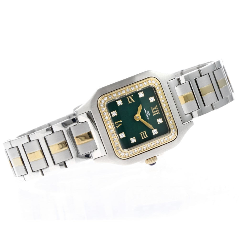 Murex Women's Quartz Watch with Green Dial - MUR-0097 (60/D 0.35CT)