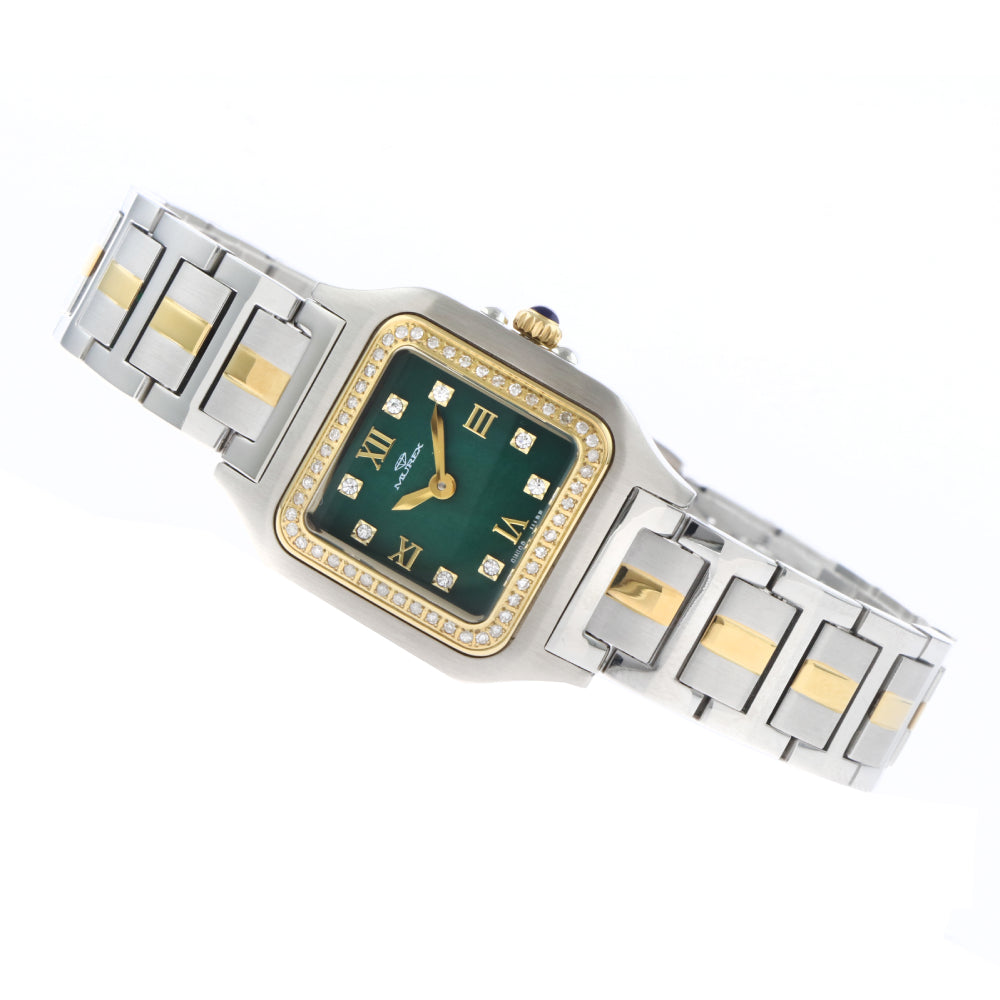 Murex Women's Quartz Watch with Green Dial - MUR-0097 (60/D 0.35CT)