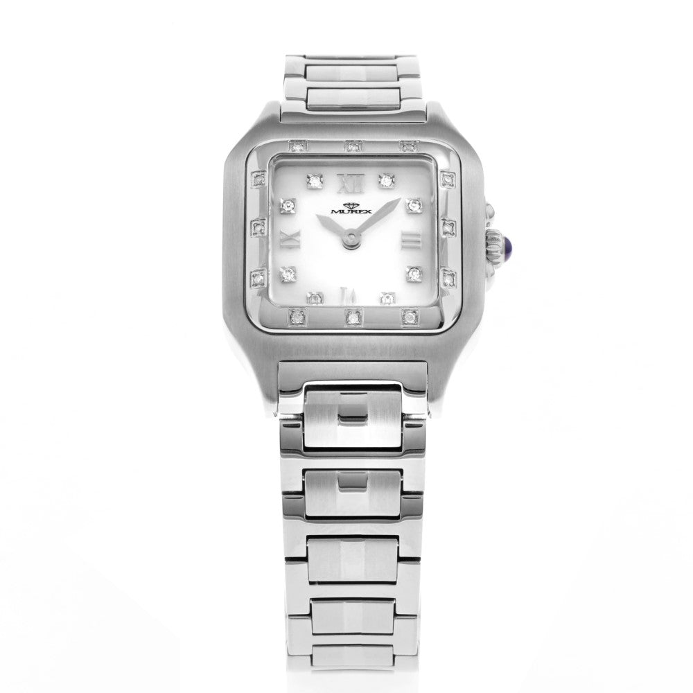 Murex Women's Quartz Watch with Pearly White Dial - MUR-0100 (20/D 0.12CT)