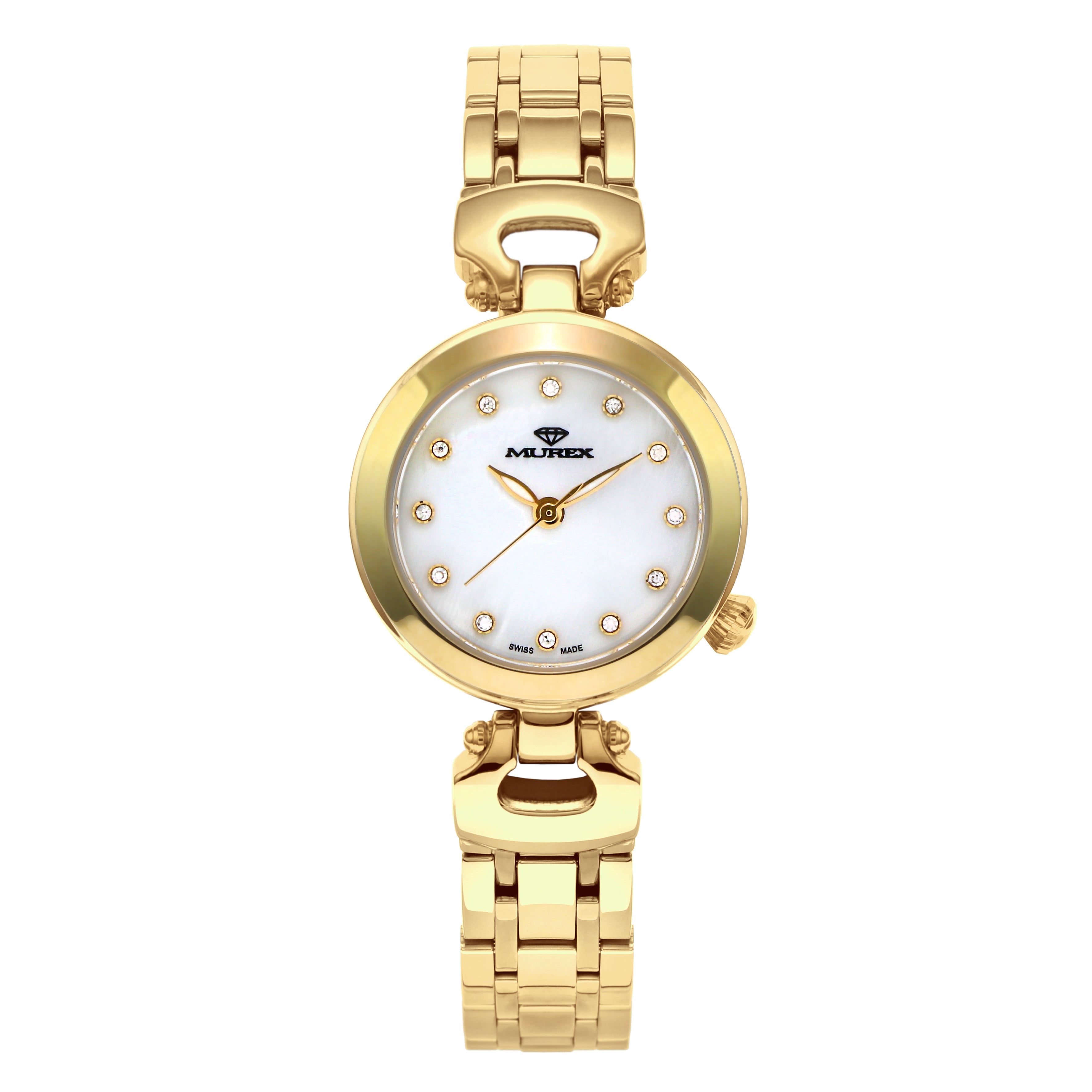 ساعة موريكس النسائية بحركة كوارتز ولون مينا لؤلؤي - MUR-0148