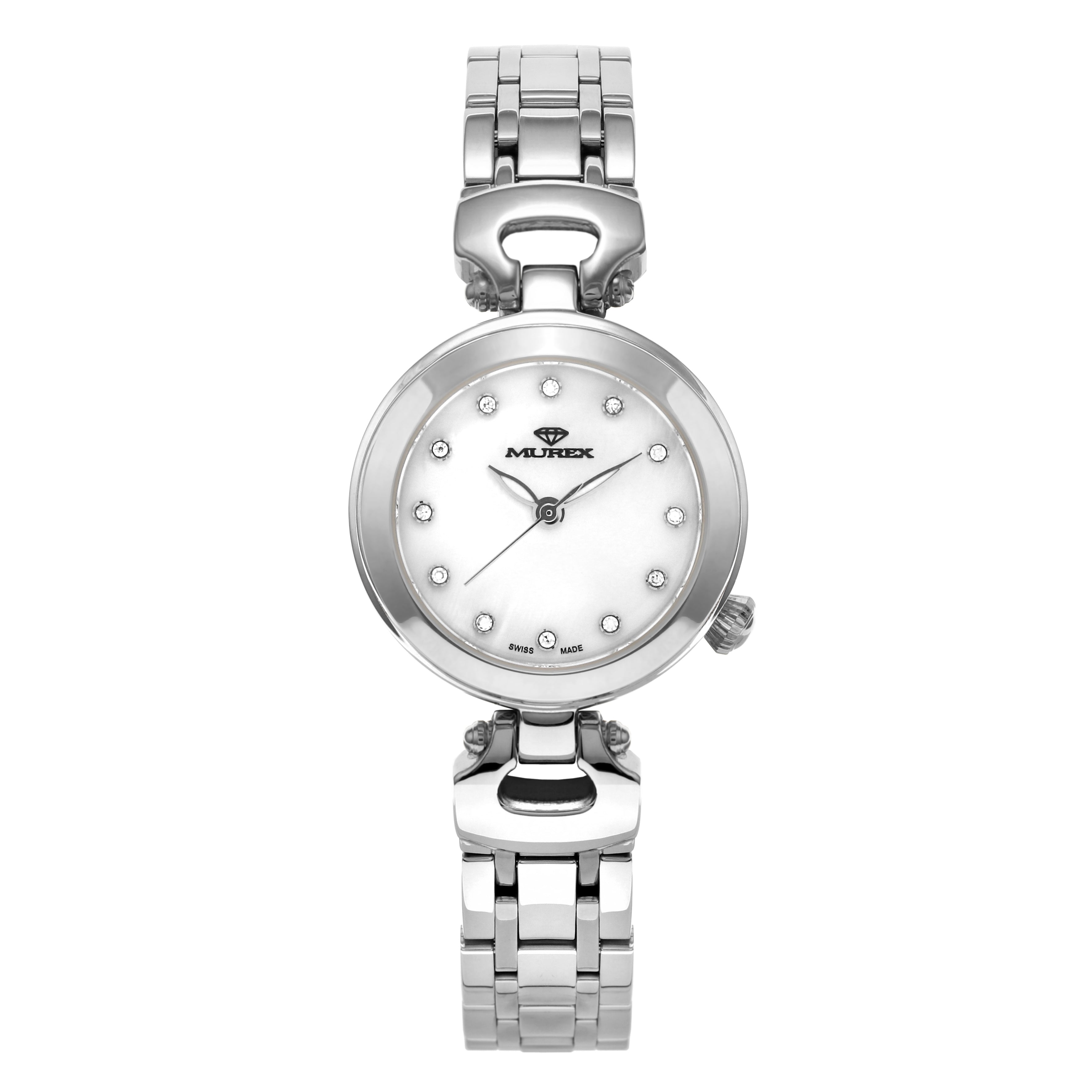 ساعة موريكس النسائية بحركة كوارتز ولون مينا لؤلؤي - MUR-0146