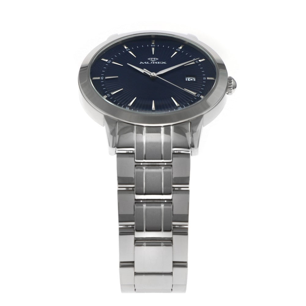 Murex men's watch with quartz movement and blue dial color - MUR-0041