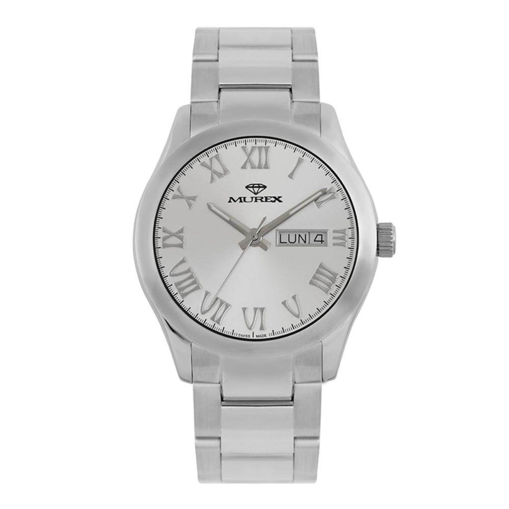 ساعة موريكس الرجالية كوارتز بمينا أبيض – MUR-0035