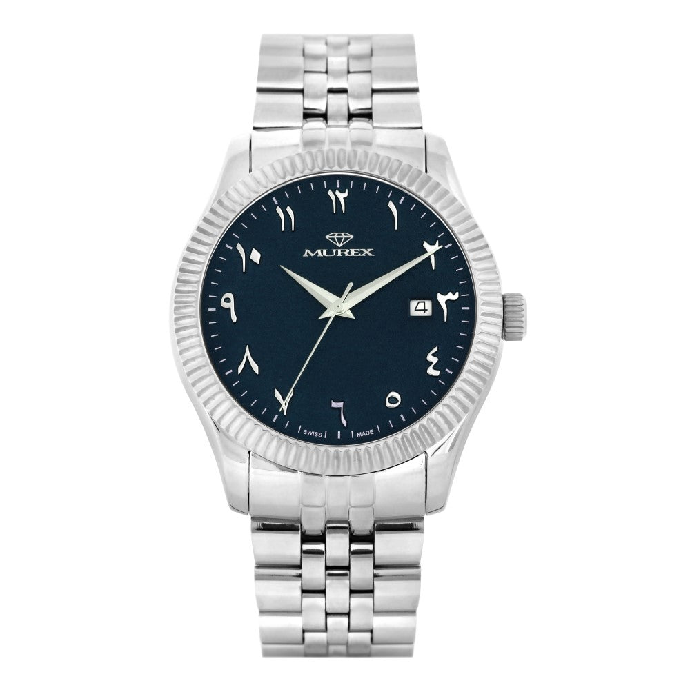 Murex men's watch with quartz movement and blue dial color - MUR-0056