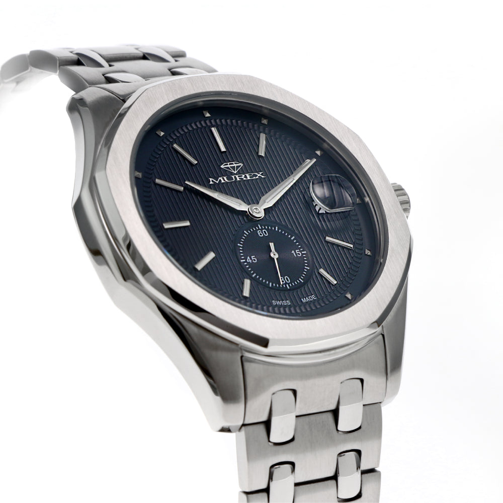 Murex men's watch with quartz movement and blue dial color - MUR-0002
