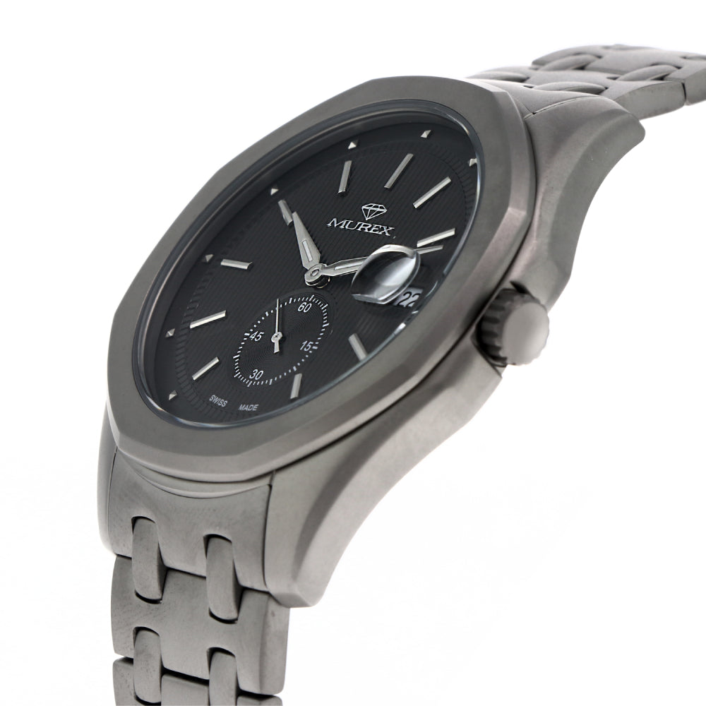 Murex men's watch with quartz movement and gray dial color - MUR-0003