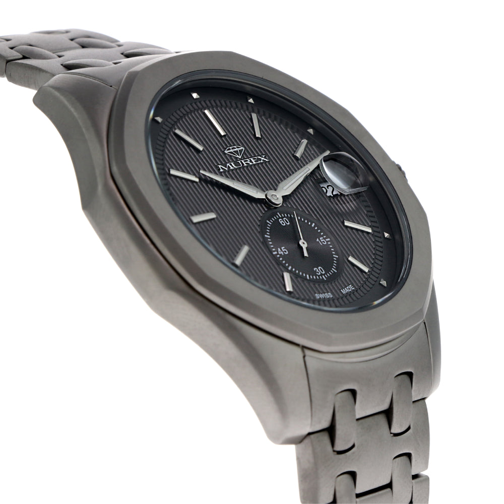 Murex men's watch with quartz movement and gray dial color - MUR-0003