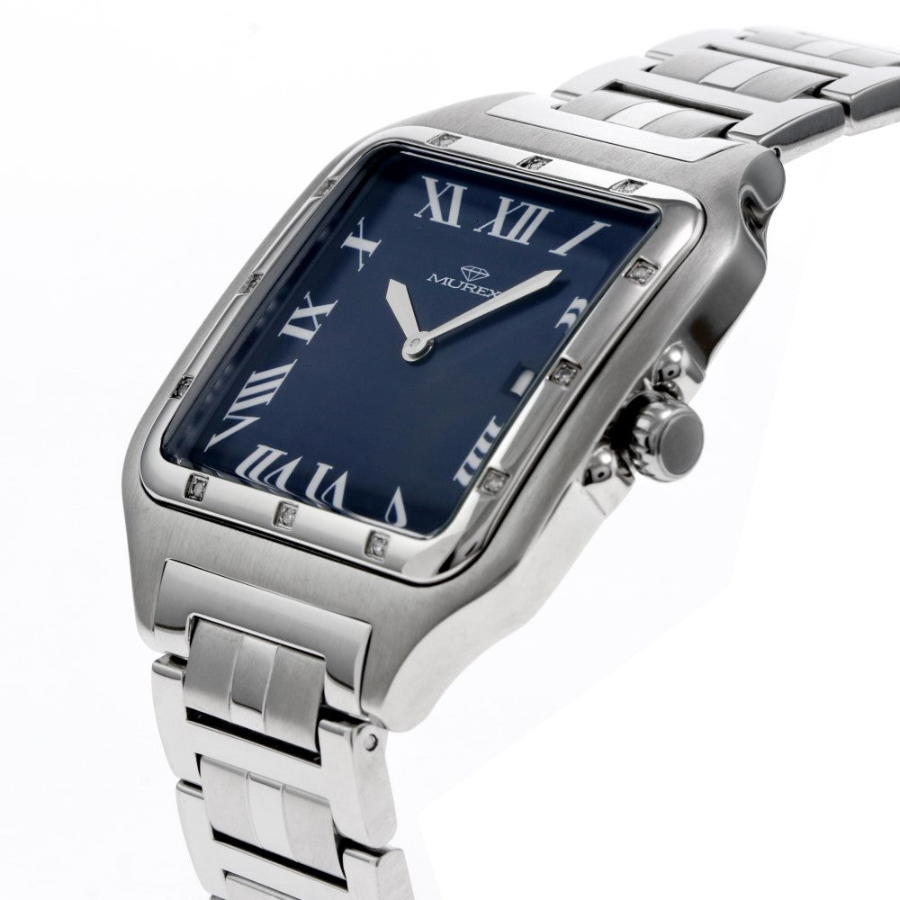 Murex Men's Quartz Watch with Blue Dial - MUR-0092 (12/D 0.07CT)