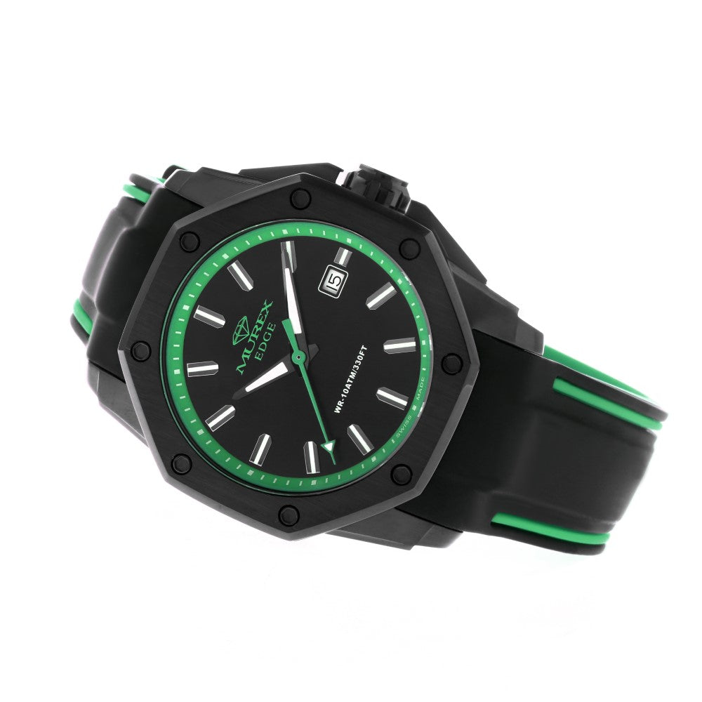 Murex Men's Watch, Quartz Movement, Green and Black Dial - MUR-0046