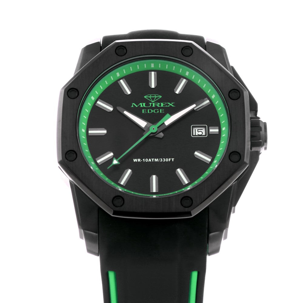 Murex Men's Watch, Quartz Movement, Green and Black Dial - MUR-0046