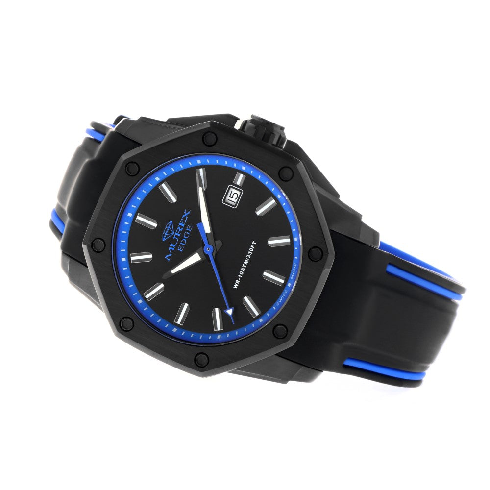Murex Men's Watch, Quartz Movement, Blue and Black Dial - MUR-0045