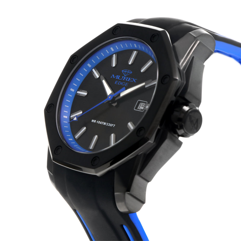Murex Men's Watch, Quartz Movement, Blue and Black Dial - MUR-0045