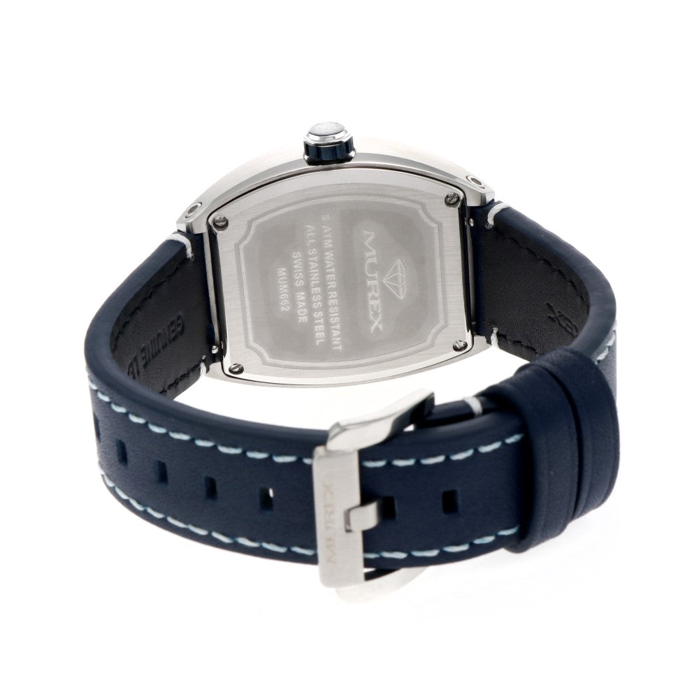 Murex men's watch with quartz movement and blue dial color - MUR-0052