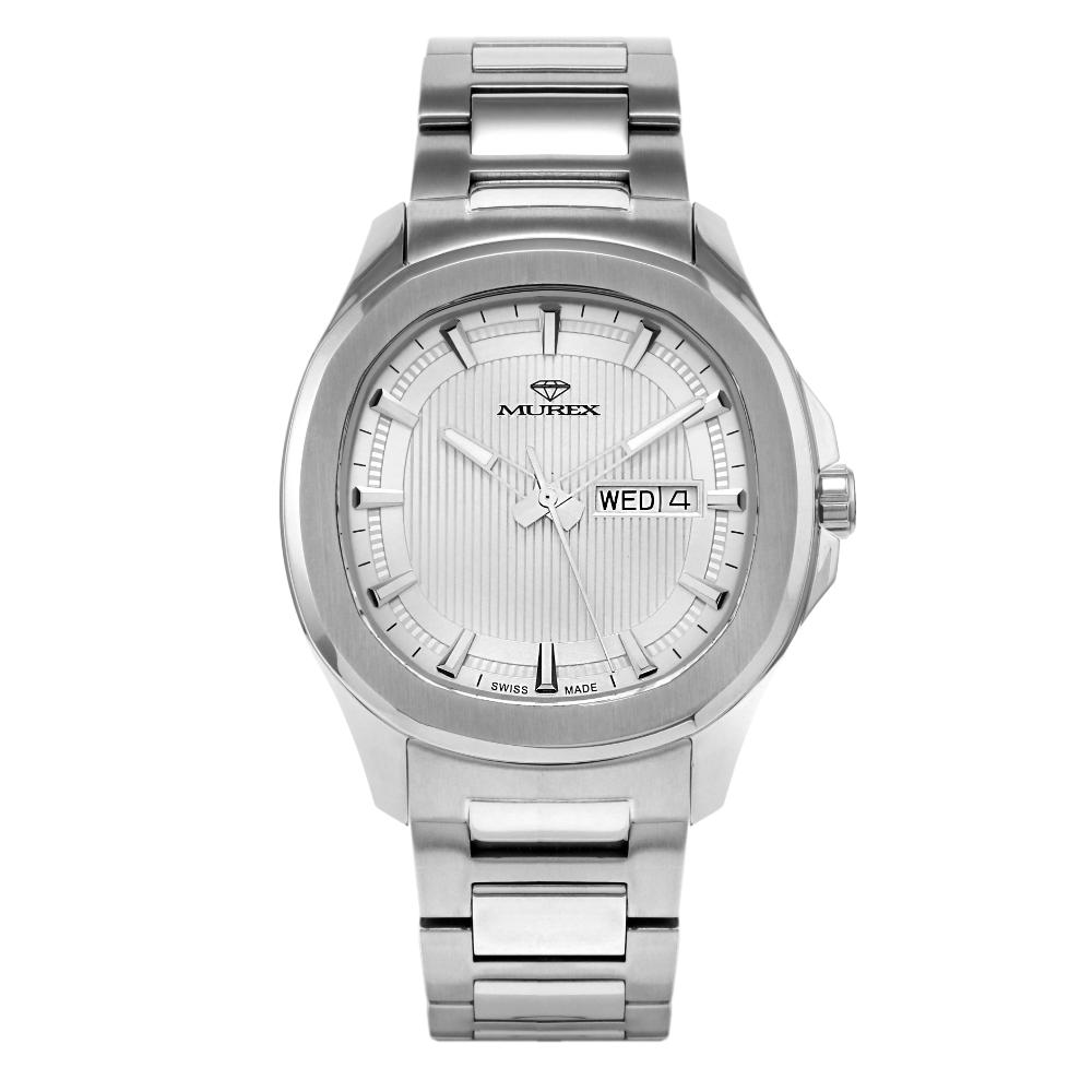 ساعة موريكس الرجالية كوارتز بمينا أبيض – MUR-0190