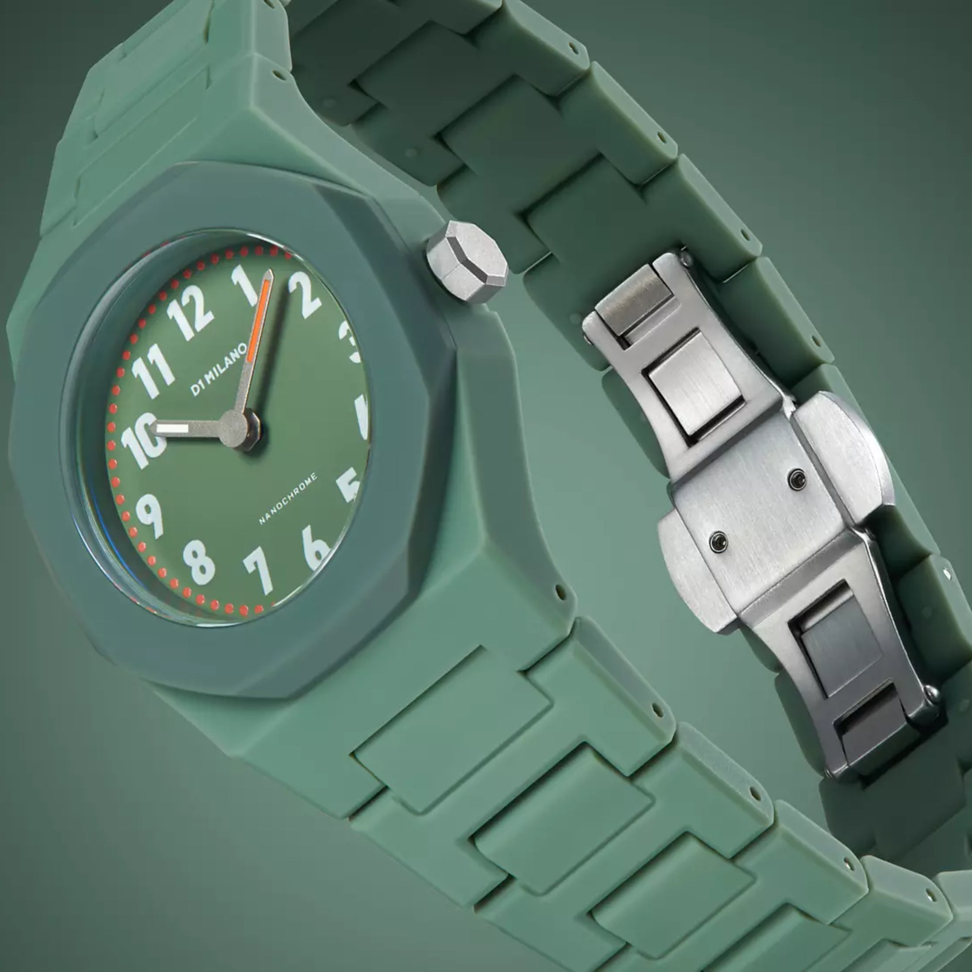 D1 Milano Quartz Watch with Green Dial - ML-0341