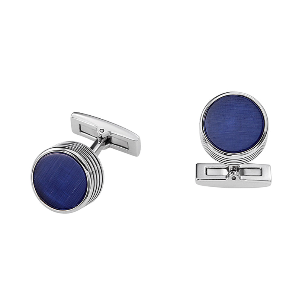 Blue and silver cufflinks from Optima - OPTCF-0019
