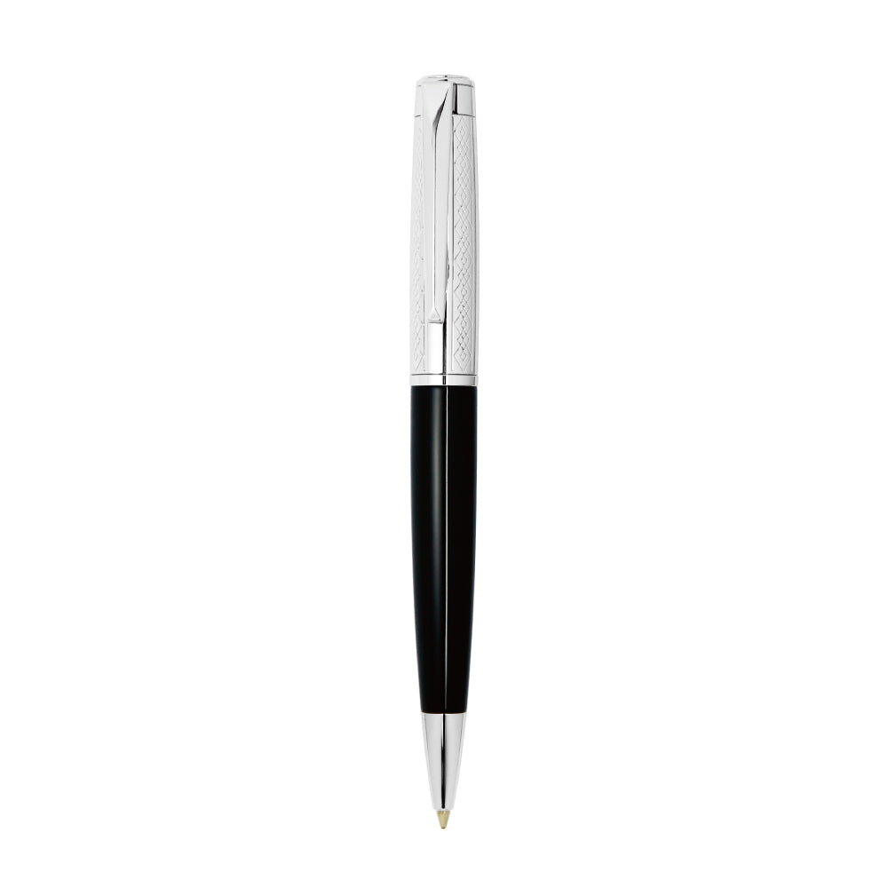 قلم بولبوينت باللون الأسود وفضي من أوبتيما - OPTPN-0015