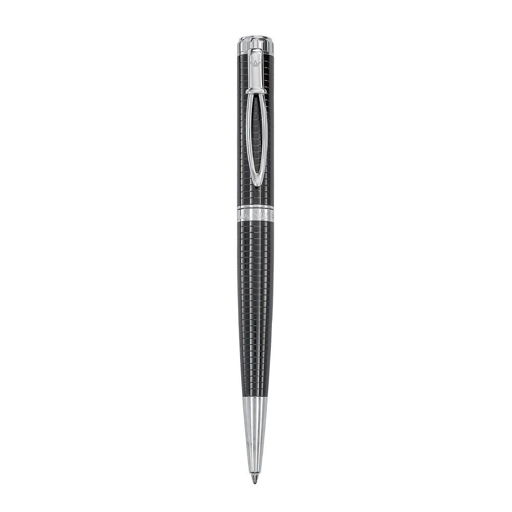 قلم بولبوينت باللون الأسود وفضي من أوبتيما - OPTPN-0020