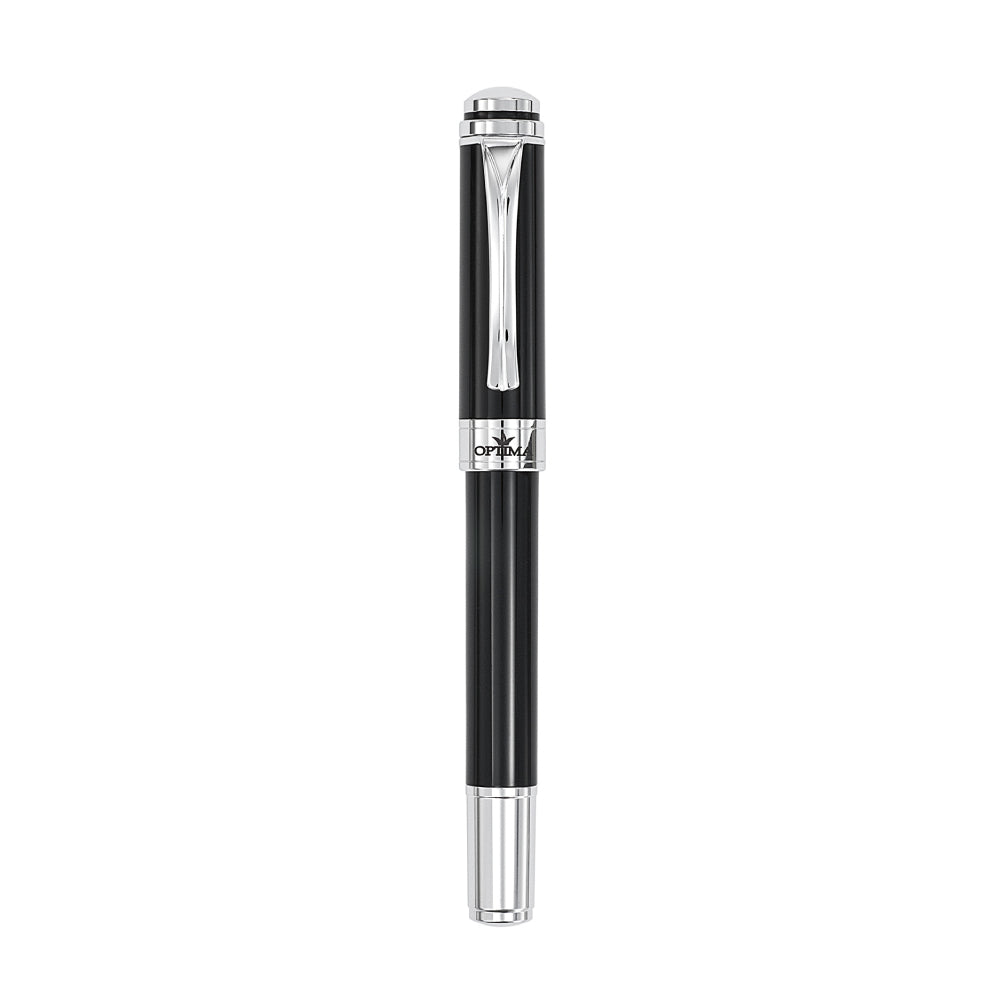 قلم بولبوينت باللون الأسود وفضي من أوبتيما - OPTPN-0014