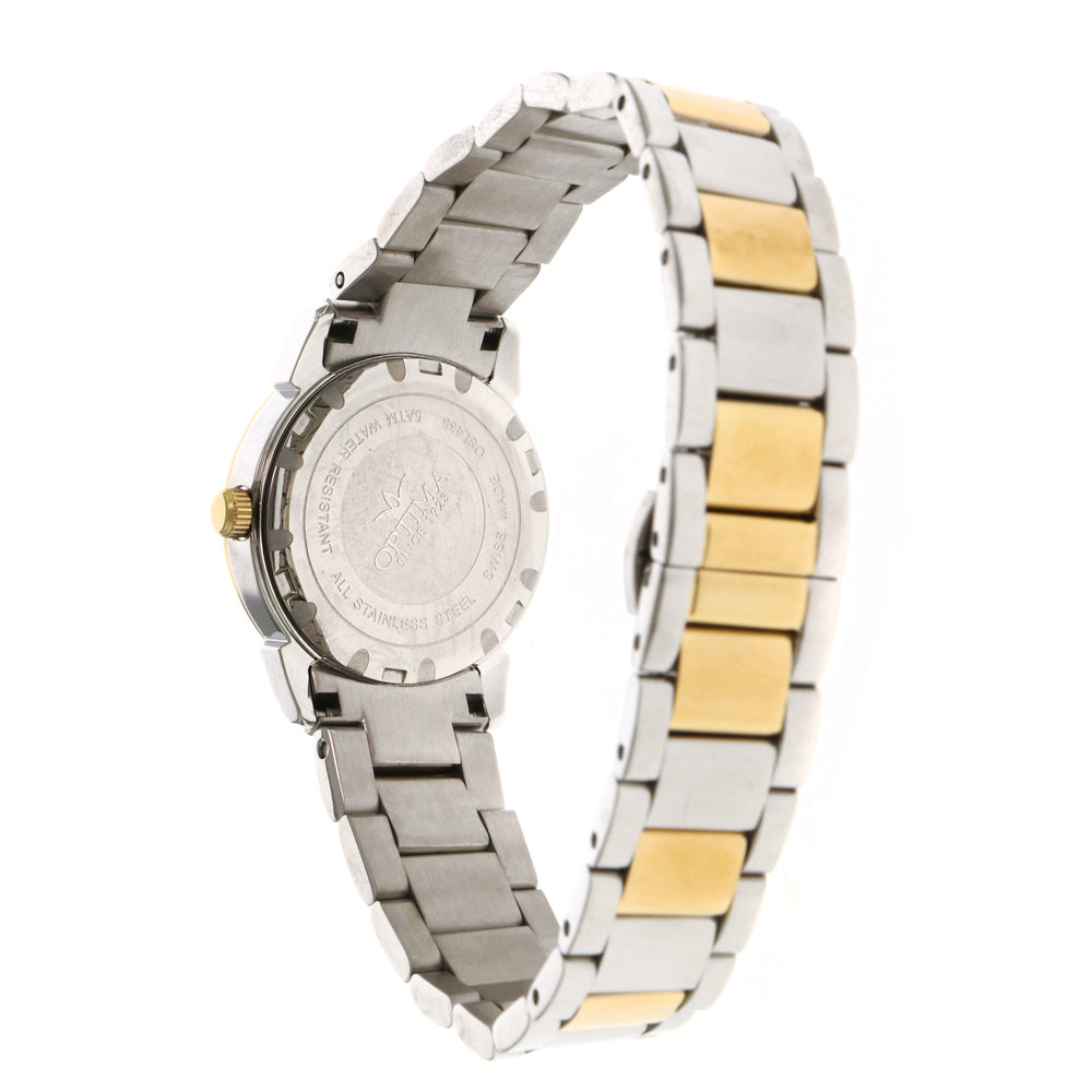 Optima Women's Swiss Quartz Watch with White Dial - OPT-0015