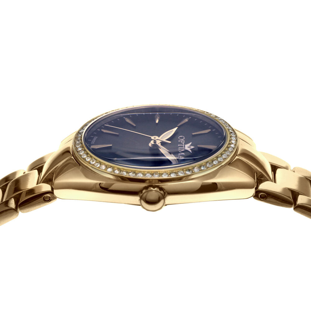 Optima Women's Swiss Quartz Watch with Blue Dial - OPT-0033