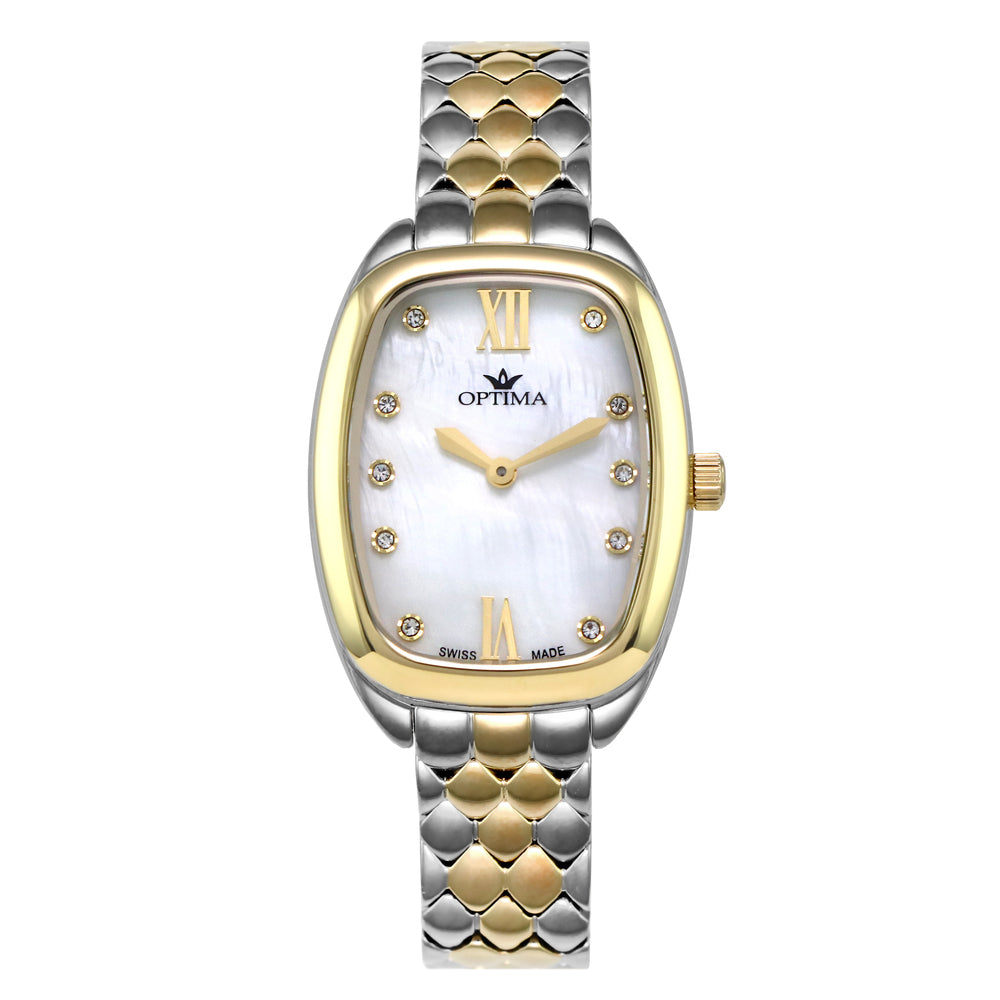 Optima Women's Quartz Watch with Pearly White Dial - OPT-0107