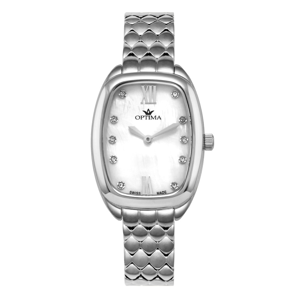 Optima Women's Quartz Watch with Pearly White Dial - OPT-0106