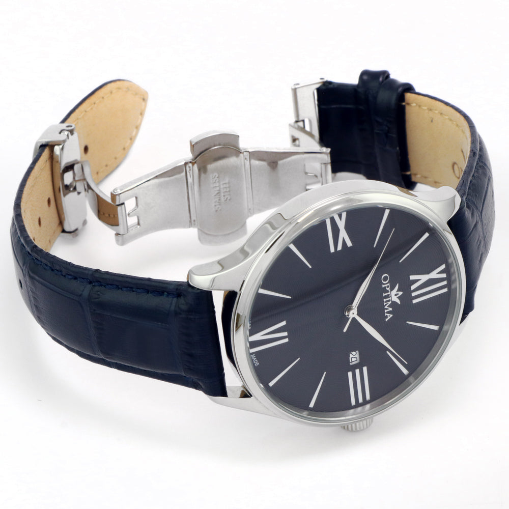 Optima Men's Quartz Watch with Blue Dial - OPT-0134