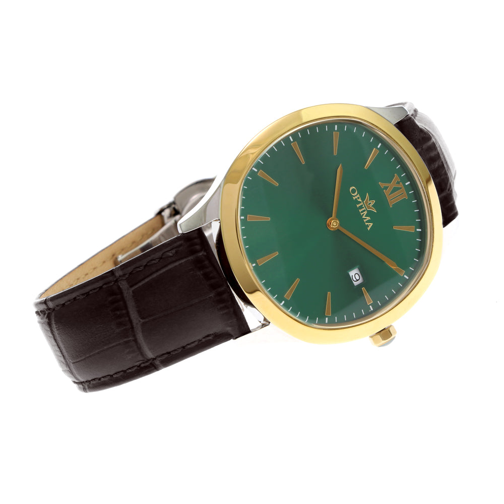 Optima Men's Swiss Quartz Watch with Green Dial - OPT-0056