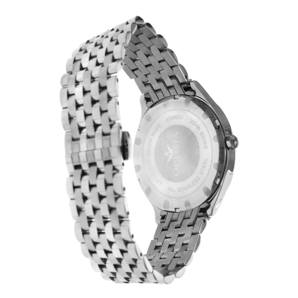 Optima Men's Swiss Quartz Watch with Black Dial - OPT-0060