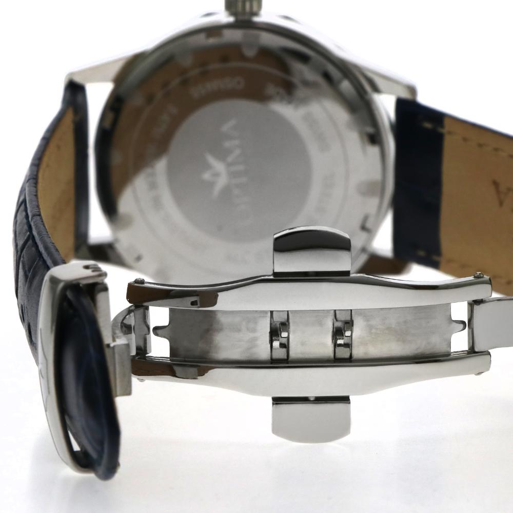 ساعة أوبتيما الرجالية بحركة كوارتز ومينا أزرق – OPT-0096