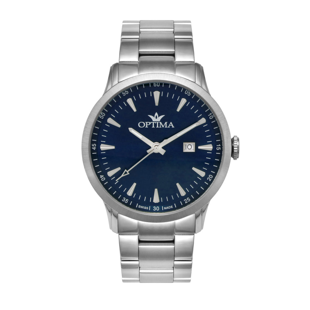 Optima Men's Quartz Watch with Blue Dial - OPT-0115