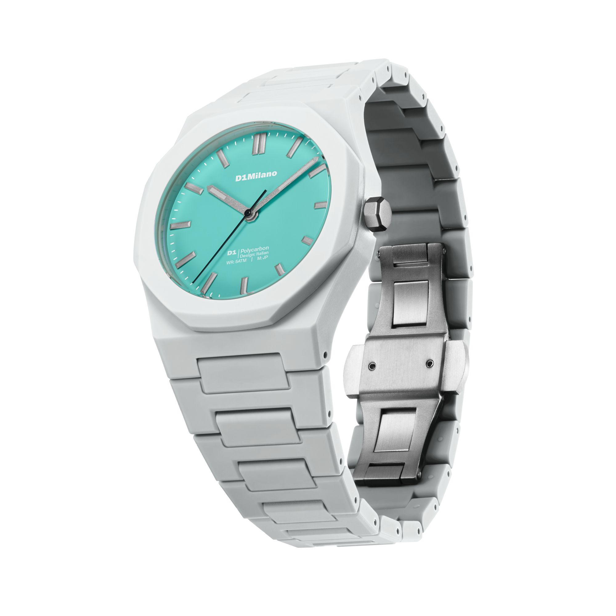 ساعة دي وان ميلانو الرجالية بحركة كوارتز ومينا تيفاني مطفي ML-0415