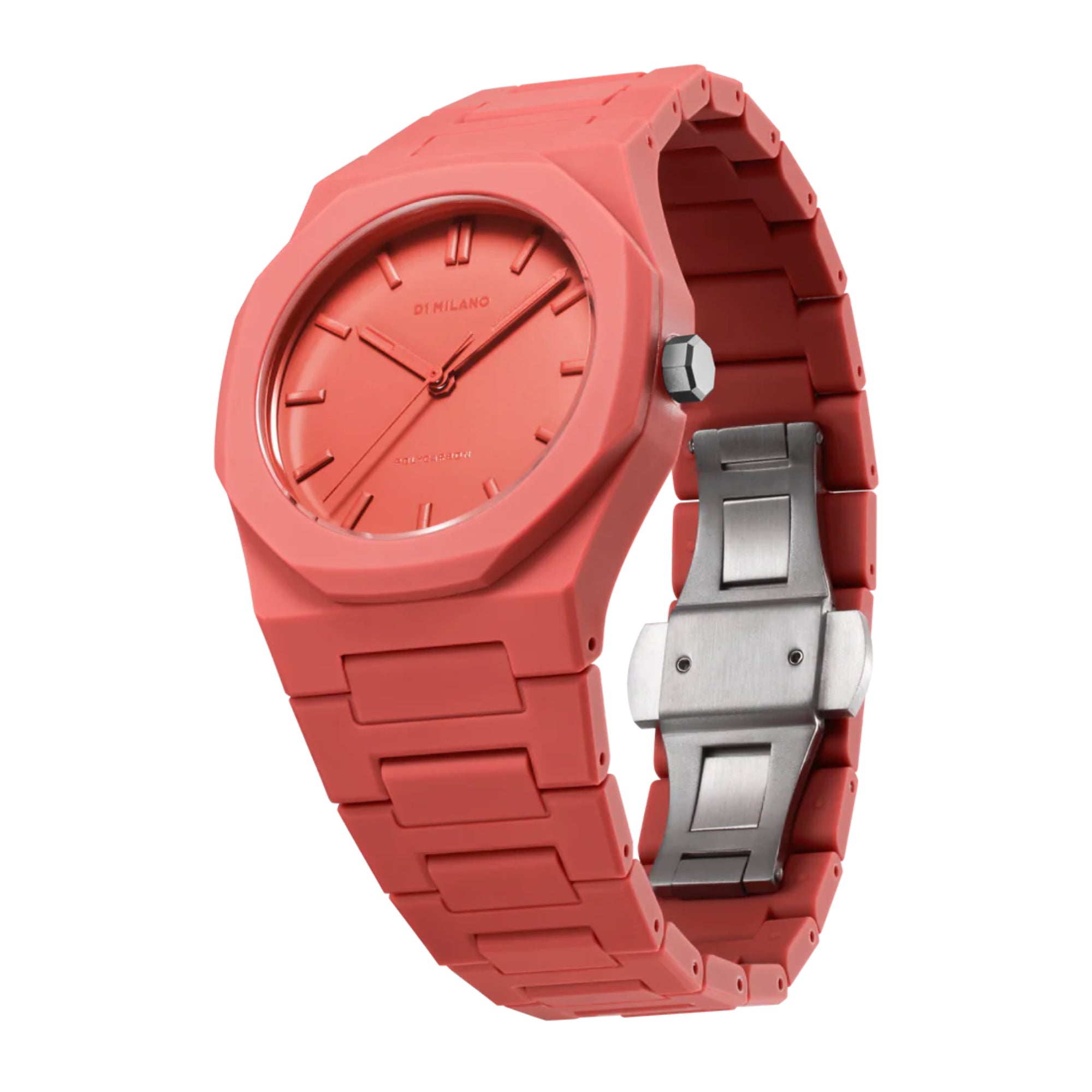 D1 Milano Watch for Men and Women, Quartz Movement, Red Dial - ML-0338