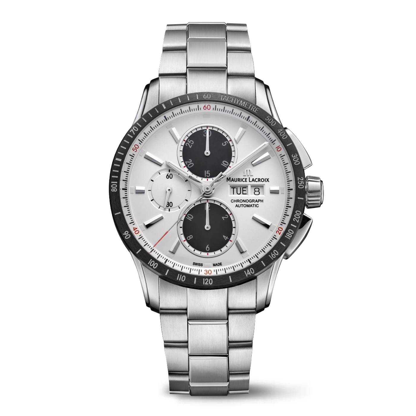 MAURICE LACROIX GREY DIAL PONTOS S CHRONOGRAPH MLC-0042