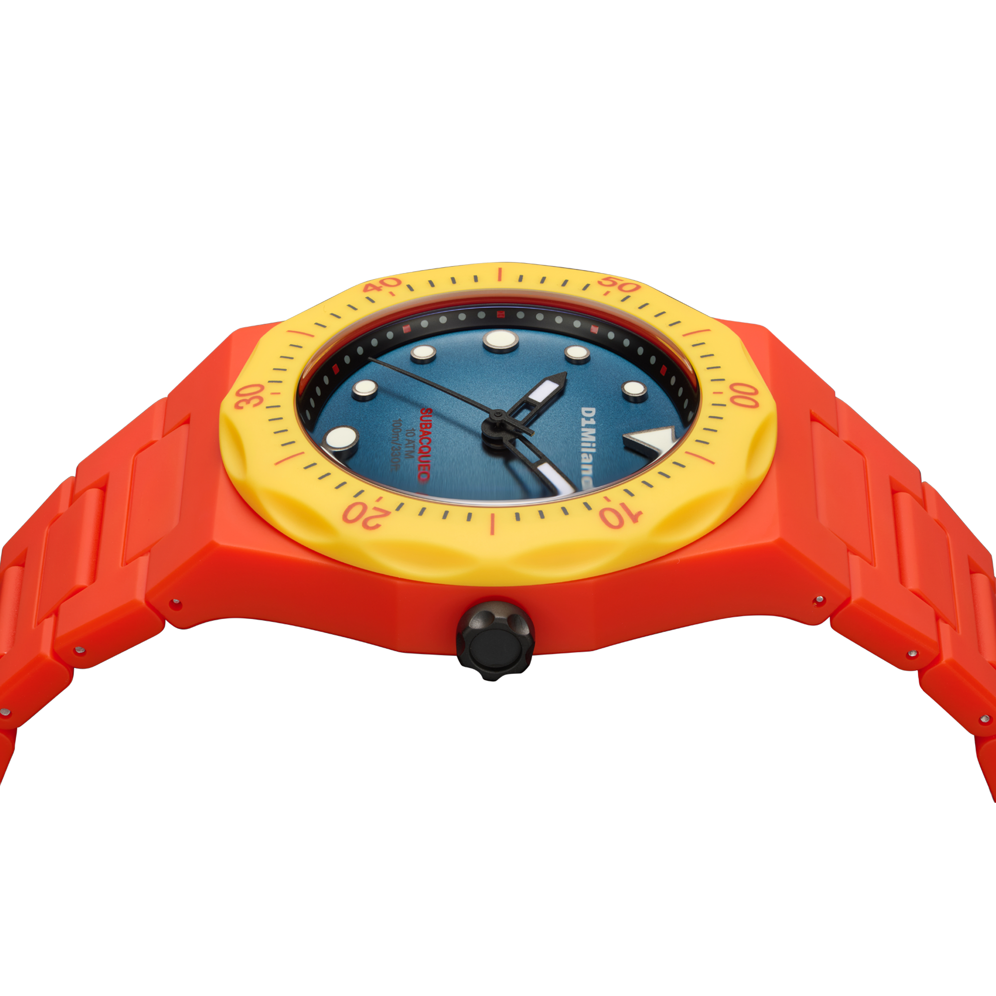 ساعة دي وان ميلانو الرجالية بحركة كوارتز ومينا أزرق ML-0420