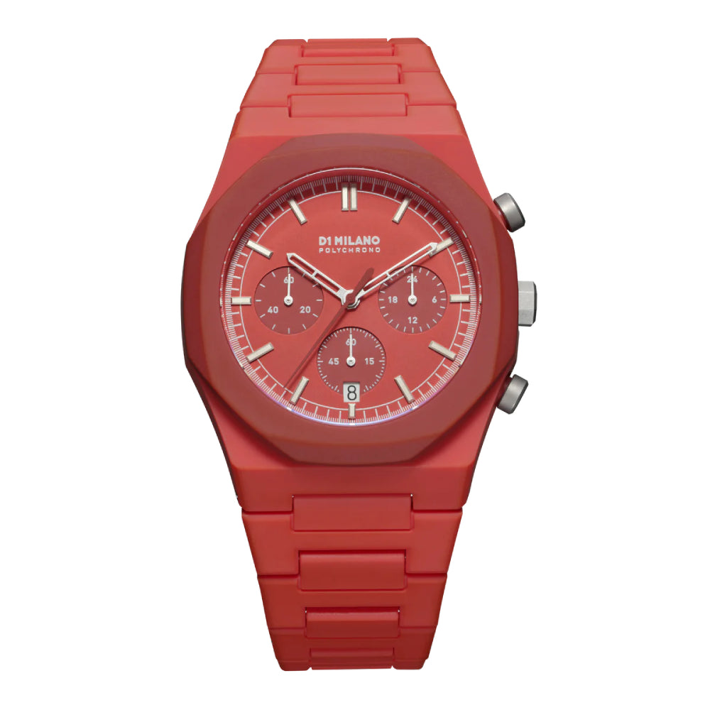 D1 Milano Men's Watch, Quartz Movement, Red Dial - ML-0318