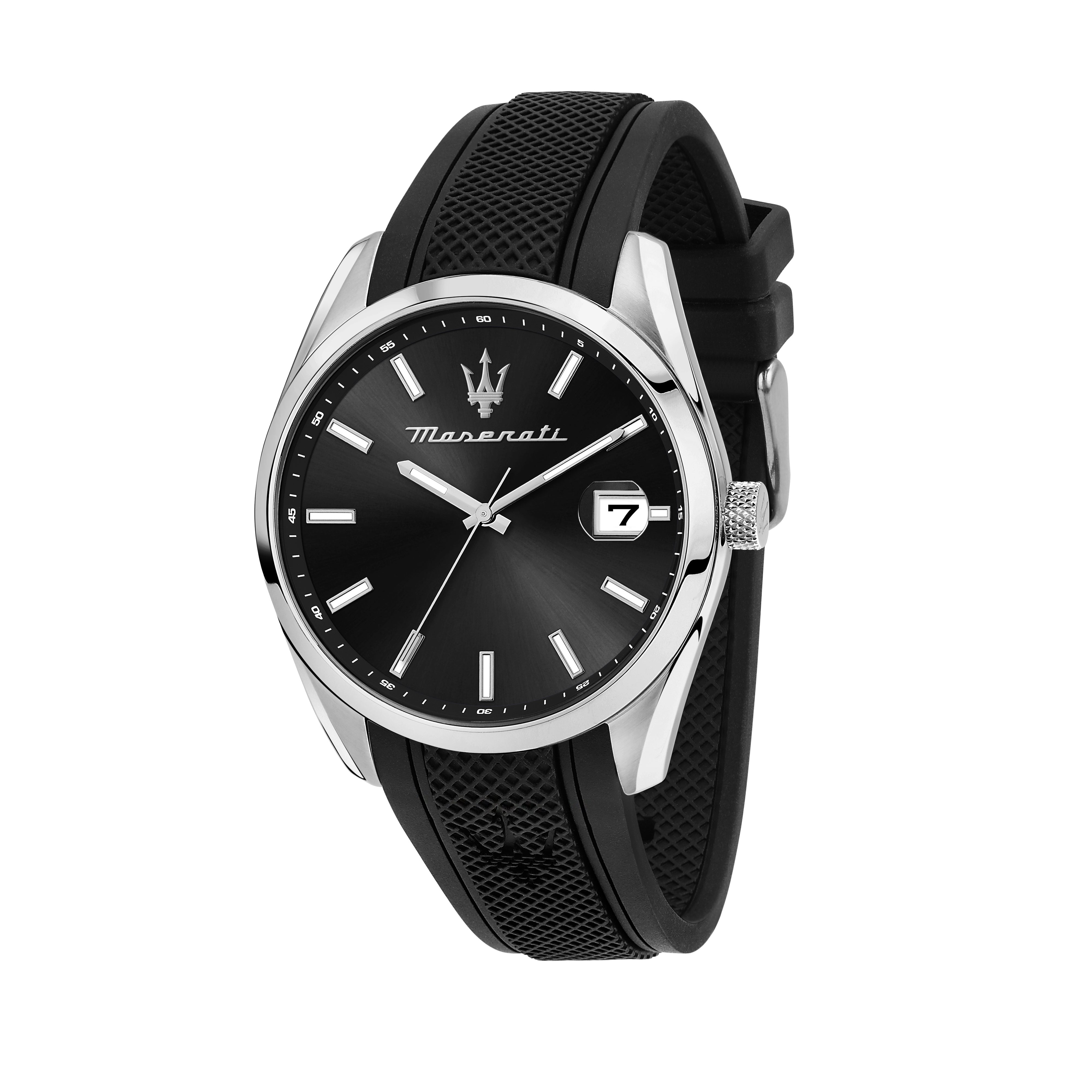 Maserati Men's Quartz Watch with Black Dial - MAS-0011