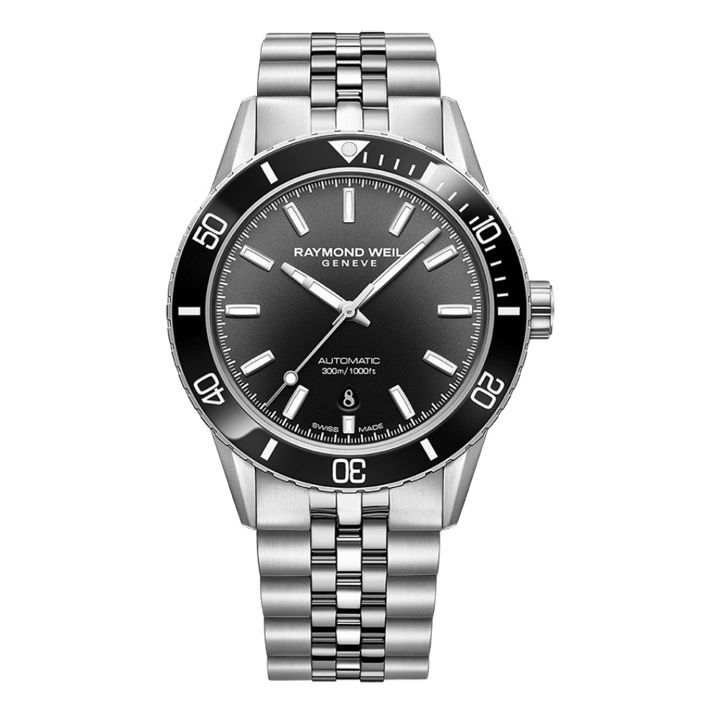 Raymond Weil men's watch with automatic movement and black dial - RW-0307