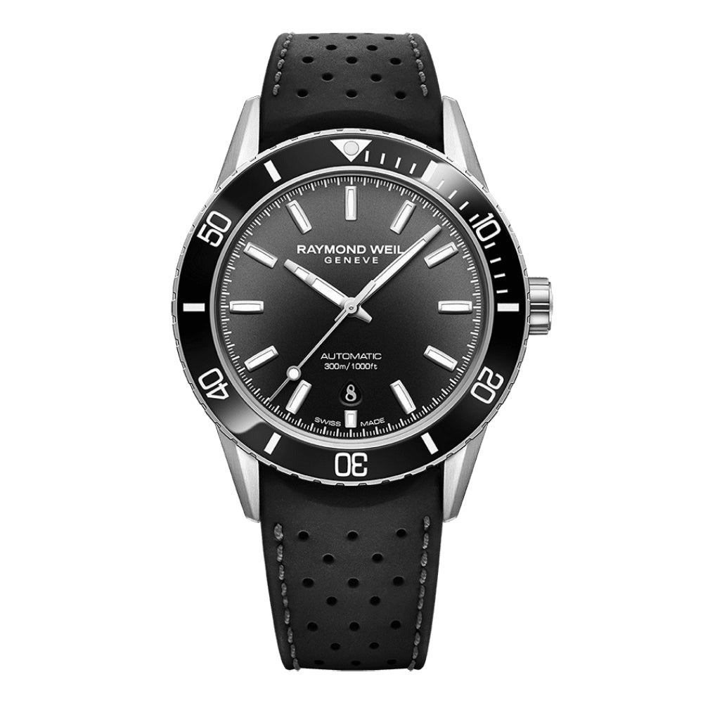 Raymond Weil men's watch, automatic movement, black dial - RW-0341