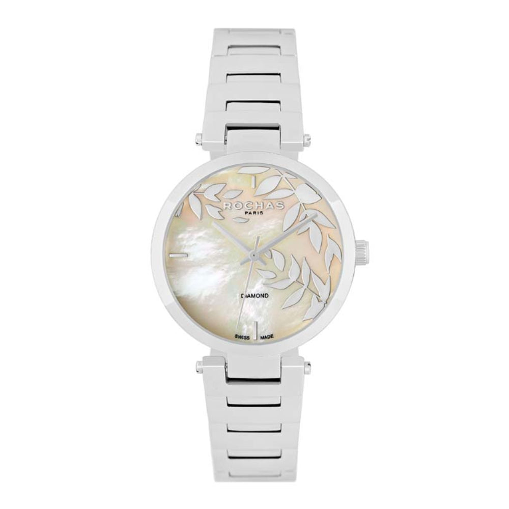Rochas Women's Quartz Watch with Pearly White Dial - RHC-0016