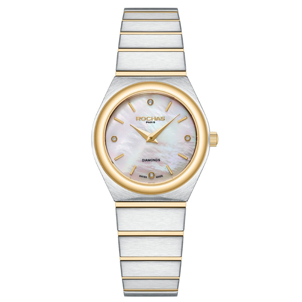 Rochas Women's Quartz Watch with Pearly White Dial - RHC-0020(4/DMND)