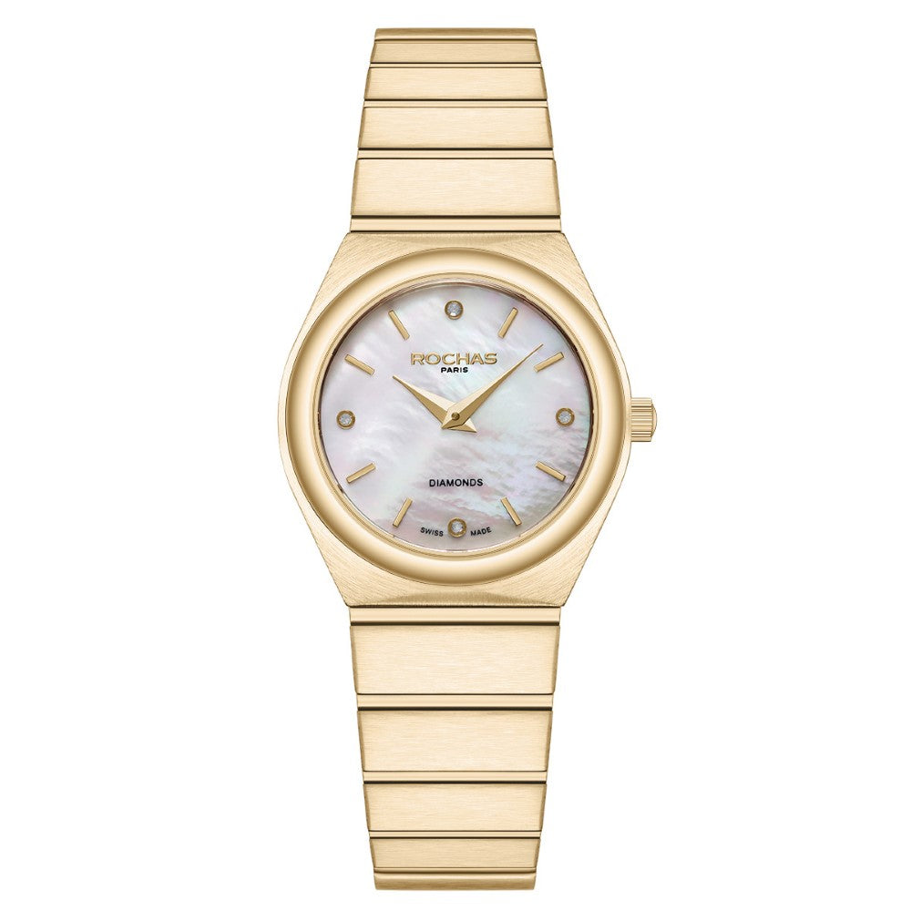 Rochas Women's Quartz Watch with Pearly White Dial - RHC-0021(4/DMND)
