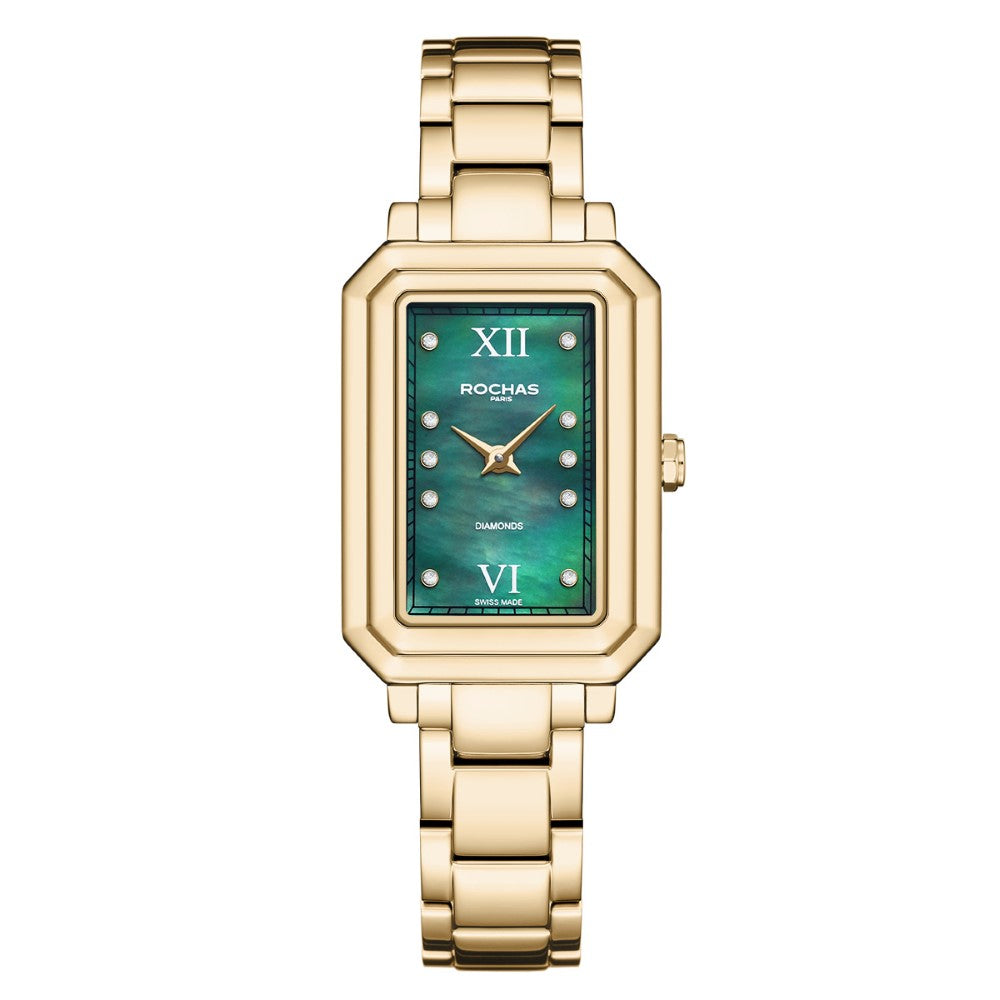 Rochas Women's Quartz Watch with Pearly Green Dial - RHC-0025(8/DMND)