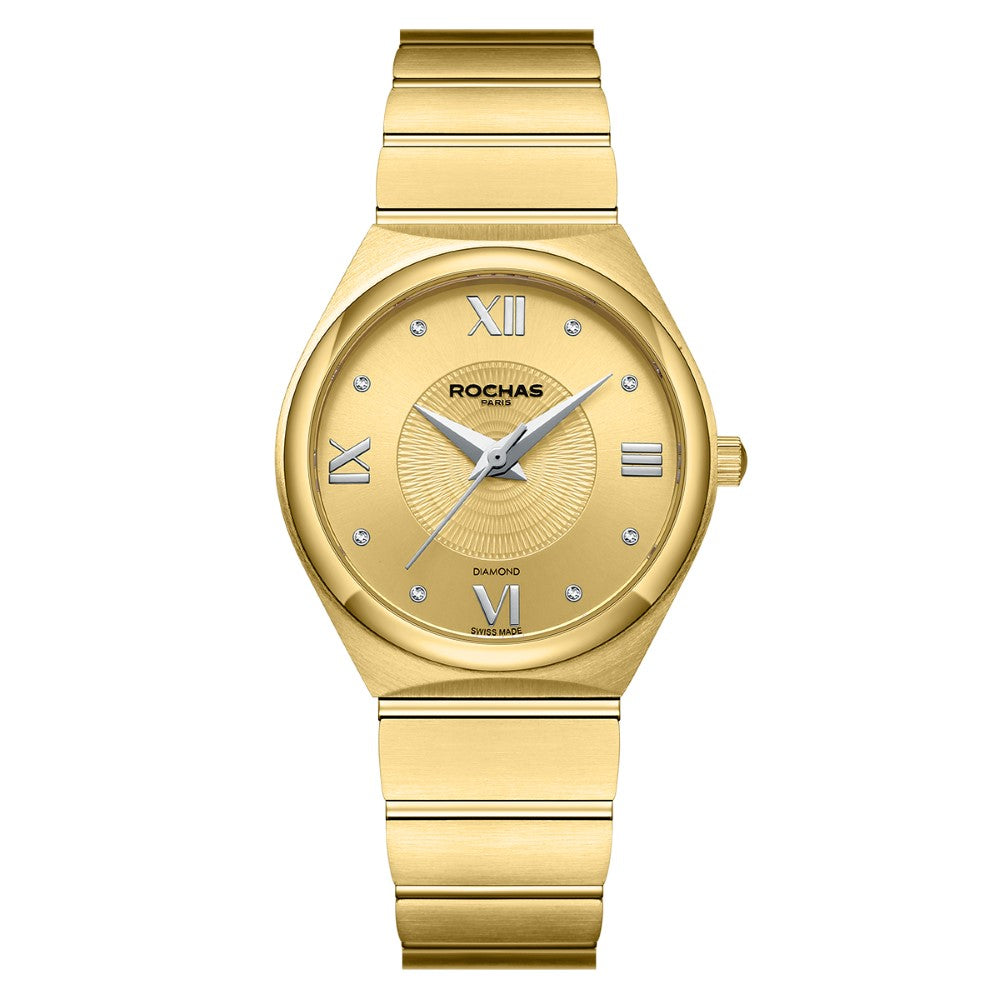 Rochas Women's Quartz Watch with Gold Dial - RHC-0039(8/DMND)